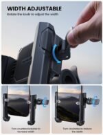 Lamicall Motorcycle Bike Phone Mount, 1s Lock Bike Phone Holder | No Block Camera Bicycle Cell Phone Holder Clamp, Scooter Bar Clip, Gifts for iPhone Pro Max, Galaxy S25 Ultra, 4.7-7" Phones - Image 5
