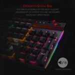 Redragon K580 Wired RGB Mechanical Gaming Keyboard, Macro Key & Media Wheel | 5 On-Board Keybinding Buttons for MMO MOBA Games, Dedicated Media Controls, Classic Tactile Blue Switch for Hype Typing Feel - Image 6