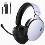 Acer 2.4GHz Wireless Gaming Headsets for PS5, PS4, PC, Switch, Tri-Mode Gaming Headphones with Noise Canceling Mic, Stereo Sound, 40+Hr Battery, 50mm Drivers - White - Image 2