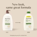 Aveeno Daily Moisturizing Body Lotion for Normal to Dry Skin, Moisturizer with Soothing Prebiotic Oat, Non Greasy, Non Comedogenic, Fragrance Free Body Lotion for Women & Men, 18 Fl Oz - Image 3