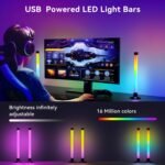 Ledagic IC+RGBW USB Powered Led Light Bar with App & Remote Control, 2 Pack | IC+Rgb & W Smart RGB Light Bar, USB Powered TV Light Bar, Led Lights for TV PC Room Monitor Backlight Gaming Accessories - Image 4