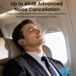 TOZO NC9 Hybrid Active Noise Cancelling Wireless Earbuds, 60H, LED Display | 6 Mic ENC Clear Calls, Deep Bass Sound, IPX8, in Ear Bluetooth 5.3 Headphones,32 EQs via APP, Comfort Fit Ear Buds, Black - Image 3