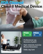 YINGGG Leg Massager with Heat and Compression - Foot and Calf Massage Sleeve with 3 Heat, 6 Intensities, 6 Modes, Compression Boots for Circulation and Pain Relief - Image 5