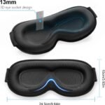 Gritin 100% Blackout Sleep Eye Mask for Women Men, Zero Pressure Sleep Mask | Ergonomic Design 3D Cutout Eye Movement and Eyelash Friendly Night Blindfold, Ultra Soft Comfortable for Sleeping - Image 10