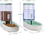 Kacoomi Automatic Dog Cat Feeder and Water Dispenser Gravity Food Feeder and Waterer Set with Pet Food Bowl for Small Medium Dog Puppy Kitten, Large Capacity 1 Gallon x 2 - Image 5