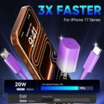 Phone 17 16 15 Pro Charger Fast Charging, 20W USB C Fast Charger Block with 10FT Long Type C Chargers Fast Charging Cable Cord for Phone 17/17 Pro/17 Pro Max/Air/16 Pro Max/16 Pro/15Pro - Image 4