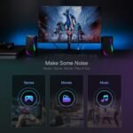 Redragon GS510 RGB Wired Desktop Speakers, 2.0 Channel Stereo Sound, Black | 4 Colorful LED Backlight Modes, Enhanced Bass, Easy-Access Volume Control, Plug & Play USB Powered PC Gaming Speaker - Image 8
