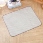 Dog Cooling Mat Upgraded Self-Cooling Pet Pad,Ice Silk Arc-Chill Cooling Mat for Dogs & Cats, Washable Portable Foldable,Q-Max>0.4 for Indoor Outdoor Car Seats,Blue,28x22 in (Grey, 28*22 in) - Image 2