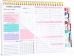 Thboxes Weekly Desk Planner, 8.5x11 In To Do List Notepad, 52 Sheets, Pink | Productivity Organizer, Work from Home Essentials, Undated Tear Off Pages, Office, College, School, Student and Teacher Gifts - Image 2