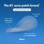 Hero Cosmetics Mighty Patch Invisible+ Daytime Acne Pimple Patch, 72 Ct | Barely-There Hydrocolloid Patch for Covering Zits and Blemishes, Tapered Edges Designed to Blend Into Skin - Image 6