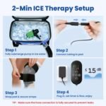 Ice Machine for Knee After Surgery with Inflatable Leg Elevation Pillow | Portable Cold Therapy Machine with Timer & Compression Pad for Hip and Knee Replacement Recovery - Image 8