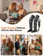 ALLJOY Leg Massager for Circulation and Pain Relief FSA, Gifts for Men Women Dad Mom, Leg Massager with Heat and Compression, 2 Heat 5 Modes 4 Intensities 4 Extenders - Image 9