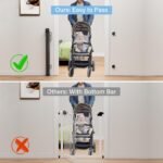 PRObebi Retractable Baby Gates for Stairs & Doorways, Dog Gate 0-54" W × 34" H, Black - Image 4