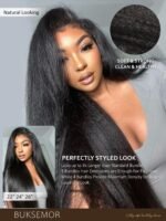 Kinky Yaki Straight 100% Human Hair Bundles 15A Grade 16 18 20inch | Soft Full & Thick From Root To Tip,Minimal Shedding & Tangle Resistan,Natural Color Easy To Blend,Reusable With Proper Care - Image 5