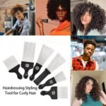 6 Pack Curly Afro Hair Metal Hair Picks, Metal Tool Hair Combs for Men Women Afro Wigs (Black) - Image 7