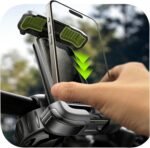 LISEN Bike Phone Holder, [Super Easy Install] Motorcycle Phone Mount Ebike Accessories Bicycle Handlebar Holder Mount Gifts for Adults Kids Men Mountain Mini Bike Scooter Gear Accessories, Black - Image 2