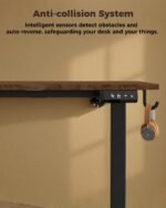 Standing Computer Gaming Office Desk - 48 x 24 Inches Adjustable Stand Up Electric Height Rising Table with Memory Presets for Home Study Writing PC Work, Modern Simple Walking Sit Desk, Easy Assembly - Image 5