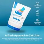 PrettyLitter Health Monitoring Cat Litter, Lotus Flower, 6 lb. Bag | Up to 1 Month Supply, Non-Clumping, Advanced Odor Control, Automatic Litter Box Compatible, Color Changing Silica Crystals - Image 6