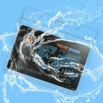 Lanyard with ID Holder 50 Pcs Waterproof Name Tag Horizontal Badge ID Card Holders ID Pass Holder and 50 Pcs Flat Neck Black Lanyards Swivel Hook - Image 5