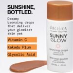 Pacifica Sunny Glow Liquid Face Bronzer Drops - Face Makeup Bronzing For Face & Cheeks for Instant Sun-Kissed Glow - Vitamin C & Glycolic Acid Infused Liquid Bronzer Illuminating Highlighting Clean - Image 4