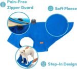 Gooby Zip-Up Fleece Dog Sweater, Pink, Medium | Soft warm fleece; Step-in zip-up; Dual D-ring leash; Bottom-opening design; Machine washable - Image 3
