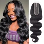 Brazilian 2x6 Human Hair Lace Closure HD Transparent 2x6 Body Wave Lace Closure Middle part Human Hair Kim K Closure With Baby Hair (16 inch) - Image 2