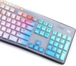 Keyboard Cover Skin Protector for Logitech MK295 MK275 MK270 Wireless Keyboard, Logitech K200 K260 K270 K275 K295 MK200 MK260 Ultra Thin Desktop PC Silicone Keyboard Cover-Colorful - Image 8