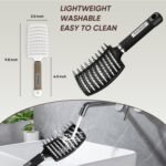 Hair Brush for Wet & Dry Hair, Detangler Brush for Women & Men | Paddle Detangling Hairbrush 2-Pack for Thick Curly Straight Hair, Curved Vented Design for Blow Drying, Glide Through Tangles - Image 7