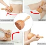 Komogir Wood Therapy Massage Tools 5-in-1 Lymphatic Drainage Massager Maderoterapia Kit Wooden Massager Body Sculpting Tools for Muscle Pain Relief, Anti-Cellulite, Body Contouring and Shaping - Image 5