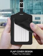 Initial Luggage Tags for Suitcases, 3 Pack TSA Approved Easy to Identify Leather Letter M Travel Tags for Luggage, Travel Essentials Bag Tag Suitcase Identifiers, Cute Hot Stamped Monogram - Image 6