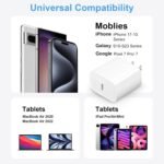 iPhone 17 16 15 Charger Fast Charging 2+2Pack USB C Charger with 6FT Cable | PD 20W Fast Charging for iPhone 17/17 Air/17 Pro/17 Pro Max/ iPhone 16/15 Series, iPad Pro/AirPods - Image 5