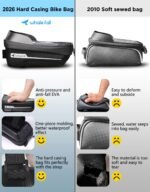 whale fall Bike Frame Bag Waterproof, 3D EVA Hard Shell, Bike Phone Holder | Top Tube Bag with TPU Touchscreen, Fits Phones up to 7", Adjustable Straps for Most Frames, Includes Rain Cover - Image 3