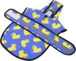 HDE Dog Raincoat with Hood & Leash Hole S-XL Dog Rain Jacket Ducks L | Hooded Rain Coat, Reflective Safety Strip, Water Resistant, Easy On/Off, Good for Pets, Small Medium & Extra Large Dog Breeds - Image 6