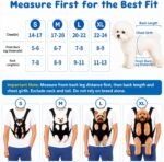 Mosago Dog Backpack Carrier, Front Chest Carrier for Small Dogs 7-11 lbs | Adjustable Shoulder Straps, Legs Out Design, Breathable Mesh, Hands-Free Carrying, Soft Padded Support, Walking/Hiking - Image 4