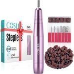 COSLUS C40 Electric Nail Drill Professional, Precise Dial Speed Control | Nail File Machine for Acrylic Gel Dip Powder Removal, Compact Manicure Tools, Beginner-friendly Polishing Set, Home - Image 2