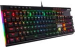 Redragon K580 Wired RGB Mechanical Gaming Keyboard, Macro Key & Media Wheel | 5 On-Board Keybinding Buttons for MMO MOBA Games, Dedicated Media Controls, Classic Tactile Blue Switch for Hype Typing Feel - Image 2