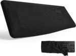 Keyboard Dust Cover for 75% 80% 96% Full Size PC Keyboards | Stretch Fabric Anti-Dust Keyboard Sleeve, Dustproof Protector Fits 14.9"x5.9" to 19.5"x7.5" Keyboards, Black, Size M - Image 2
