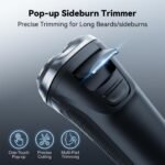 Electric Razor for Men, 2026 Upgraded Electric Shavers for Men, USB-C Rechargeable, Wet & Dry Shaver with Pop-up Trimmer and Travel Case (Gunmetal) - Image 6