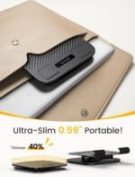 Lamicall Adjustable iPad Stand for Desk, Ultra-Slim Foldable, 360° Rotation | [Foldable Ultra-Slim][ 360°Rotation Base] Heavy-Duty Tablet Holder Stand for 4.7-13" iPad Pro Air Mini E-Reader Kindle Tabs - Image 5