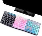 Keyboard Cover Skin Protector for Logitech MK295 MK275 MK270 Wireless Keyboard, Logitech K200 K260 K270 K275 K295 MK200 MK260 Ultra Thin Desktop PC Silicone Keyboard Cover-Colorful - Image 5