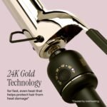Hot Tools 24K Gold Professional 1" Extended Barrel Curling Iron | Fast, Even Heat, Bouncy Curls, Faster Styling, Less Damage & Long-Lasting Results - Image 3
