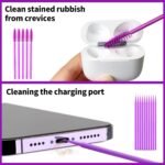Cleaner Kit for Airpod, Phone Earbud Cleaning Putty, fit for iPhone Speaker | Cleaning Kit fit for iphone port Earbud Phone Ear Wax Dirt, Cleaning with Putty, Cleaning Pen, Cleaning Cloth & Brushes - Image 6