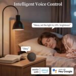 Meliya Smart Light Bulbs, Color Changing Smart Bulb Work with Alexa & Google Assistant, 2.4GHz WiFi Bluetooth LED Light Bulb, Dimmable & Timing,Music Sync,Voice Control,RGBWW A19, 9W 800 LM (2 Pack) - Image 5