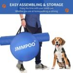 Dog Agility Training Equipment, 60-piece Dog Obstacle Course Training Starter Kit Pet Outdoor Game with Tunnel, Agility Hurdle, Weave Poles, Jump Ring, Pause Box, Toy Balls and Storage Bag | Training Starter Set: 8 Weave Poles, Adjustable Hurdle, Jump Ring, Tunnel, Pause Box, Balls, Whistle, Pouch and 2 Carry Bags - Image 7