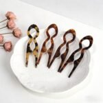 4 PCS Prestige French Hair Pins, Curved Angle for Better Head Fit-3.2 In Prestige French Hair Pin for Updos Chignons & Buns Acetate French Twist Pin for Thin Thick Hair - Image 8