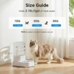 PAWGETHER® Automatic Cat Water Dispenser with 1 Filter Gravity Water Bowl for Dogs, 1 Gallon/3.5L Dog Water Bowl Dispenser, Cat Waterer, Easy to Fill - Image 6