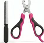 Tpotato Cat Nail Clipper with Nail File,Stainless Steel Cat Nail Trimmer for Indoor Cats,Professional Kitten Nail Clipper for Small Large Adult Cats Claws and Toenail - Image 2