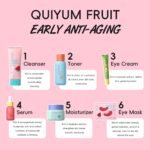 Daily Skincare Set for Young Women, 6-Piece Facial Care Routine | Natural Fruit Kit with Peptide, Vitamin C & Ceramide - Smoothing & Radiance Care, Gifts for Young Women - Image 3