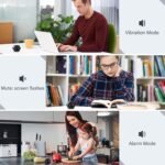 Rotating Pomodoro Timer 5, 25, 10 30,60 Mins Preset Stopwatch, Desk Flip ProductivityTimer, ADHD Tool Hexagon, Vibration/Mute/Alarm, for Work, Study, Back to School, Kitchen, Black - Image 5