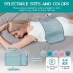 Heating Pad for Period Cramps, Heating Pad for Back/Neck/Shoulder Muscle Pain, 6 Heating&4 Timer Setting, Auto Shut Off, Dry/Moist Heat & Machine Washable, Gray Birthday Christmas Gifts for Women Mom - Image 8